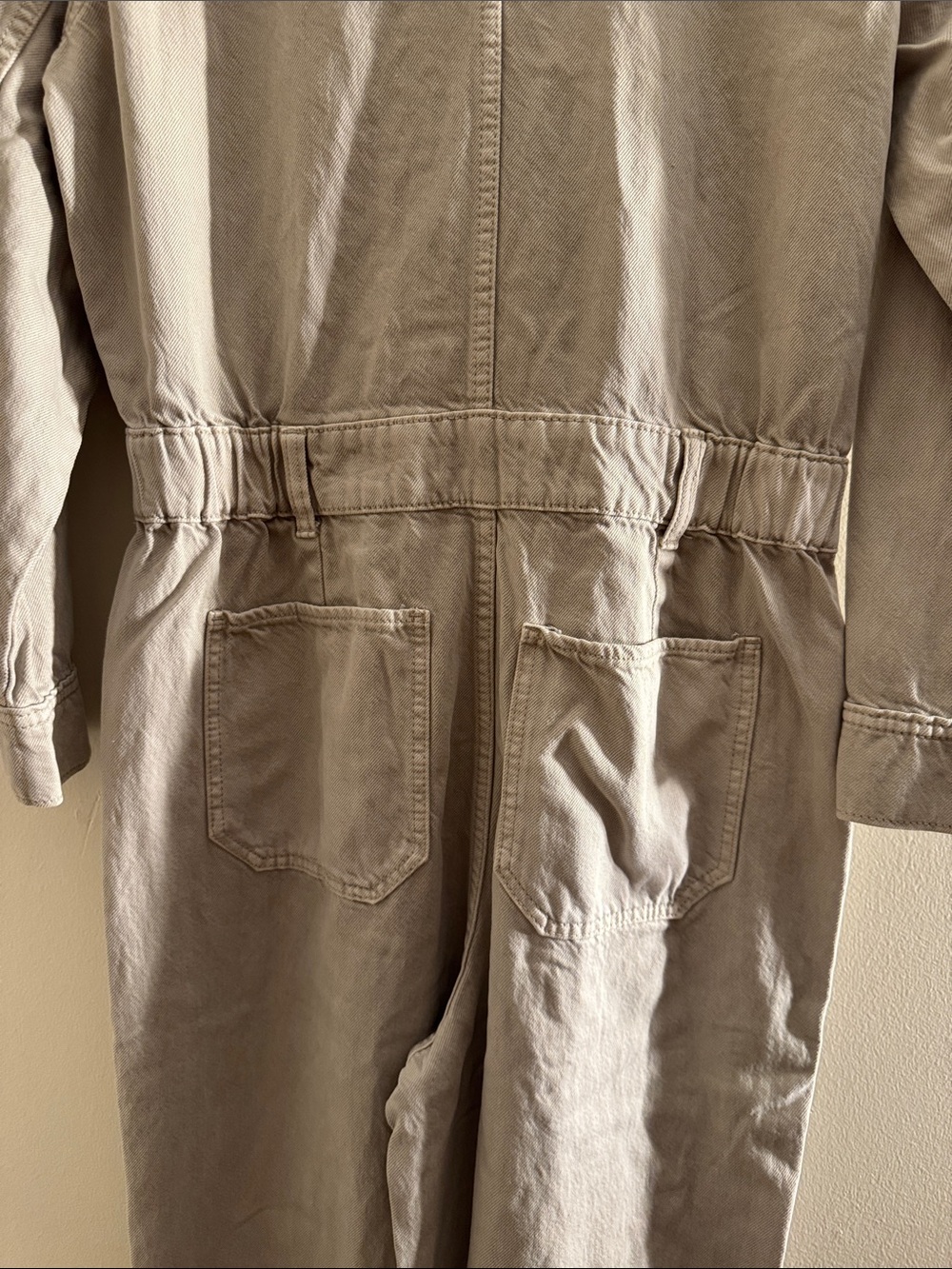 Universal Thread Ecru Denim Jumpsuit - Picture 6 of 7
